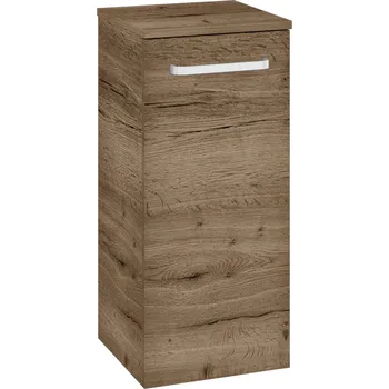 Koupelnový nábytek Dřevojas Nízká skříňka DOS SND 35 - D21 Tobacco / Úchytka T01 / D21 Tobacco / Pravé