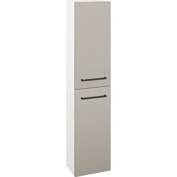 Koupelnový nábytek Dřevojas Vysoká skříň DOS SV1D2 35 - N01 Bílá lesk / Úchytka T06 / N07 Stone / Pravé