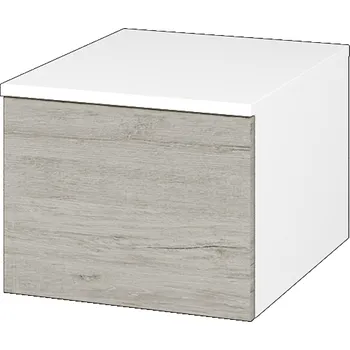 Koupelnový nábytek Dřevojas Nízká skříňka DOS SNZ1 40 - N01 Bílá lesk / Bez úchytky T31 / D05 Oregon