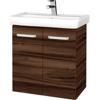 Koupelnový nábytek Dřevojas Koupelnová skříňka DOOR SZD2 60 - D06 Ořech / Úchytka T01 / D06 Ořech