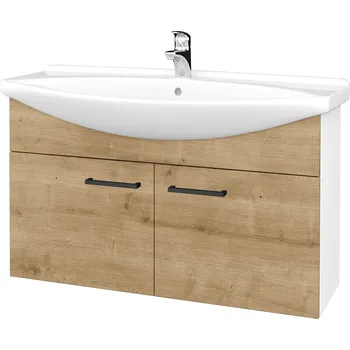 Koupelnový nábytek Dřevojas Koupelnová skříňka TAKE IT SZD2 105 - N01 Bílá lesk / Úchytka T06 / D09 Arlington