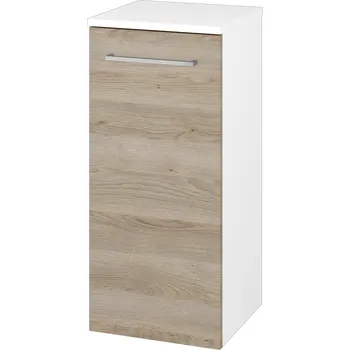 Koupelnový nábytek Dřevojas Nízká skříňka DOS SND 35 - N01 Bílá lesk / Úchytka T04 / D17 Colorado / Levé