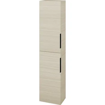 Koupelnový nábytek Dřevojas Vysoká skříň DOS SV1D2 35 - D04 Dub / Úchytka T07 / D04 Dub / Levé