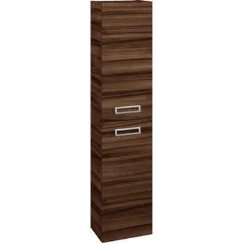 Koupelnový nábytek Dřevojas Vysoká skříň DOOR SV1D2 35 - D06 Ořech / Úchytka T39 / D06 Ořech / Pravé