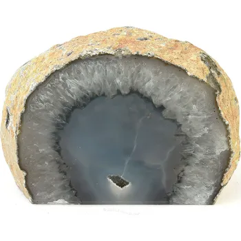 Přírodní kámen Achátová geoda s dutinkou z Brazílie 440g