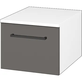 Koupelnový nábytek Dřevojas Nízká skříňka DOS SNZ1 40 - N01 Bílá lesk / Úchytka T06 / N06 Lava