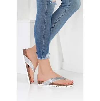 Dámské žabky Ctogo GOGO Stříbrné žabky G-563-03SI Velikost: 39