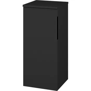 Koupelnový nábytek Dřevojas Nízká skříňka DOS SND 35 - L03 Antracit vysoký lesk / Úchytka T07 / L03 Antracit vysoký lesk / Levé