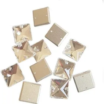 Drahý kámen Elis SQUARE - 22mm Crystal