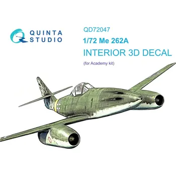 Plastikový model 1/72 Me-262A 3D-Printed&col. Interior (ACAD)