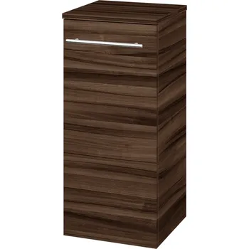 Koupelnový nábytek Dřevojas Nízká skříňka DOS SND 35 - D06 Ořech / Úchytka T02 / D06 Ořech / Levé