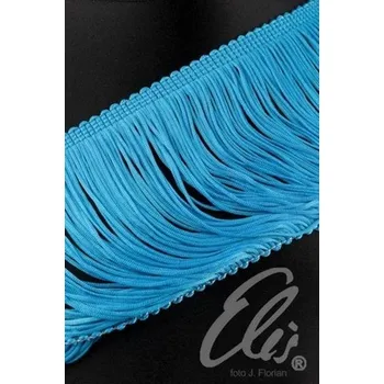 Dámský kostýmek EU Třásně neelastické TURQUOISE délka 30 cm