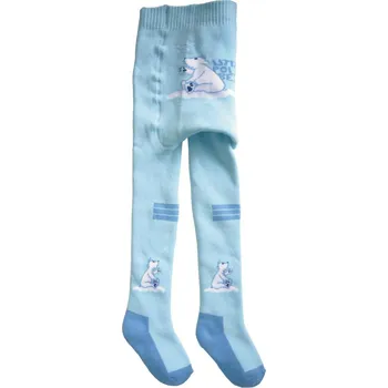 Dětské punčocháče NOVIA | Baby froté ZOO lední medvěd Velikost: 80-86