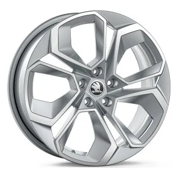 Alu kolo Škoda Octavia IV.: 19" disk z lehké slitiny ALTAIR - stříbrný, broušený