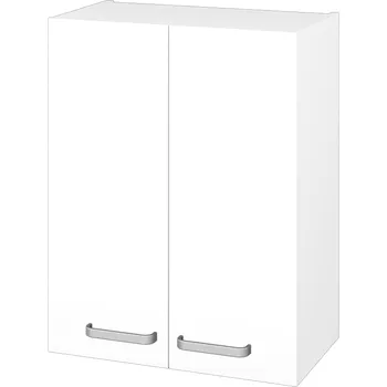 Koupelnový nábytek Dřevojas Horní skříňka DOS SYD2 60 - N01 Bílá lesk / Úchytka T01 / N01 Bílá lesk