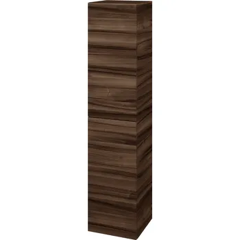 Koupelnový nábytek Dřevojas Vysoká skříň DOS SVD2 35 - D06 Ořech / Bez úchytky T31 / D06 Ořech / Pravé