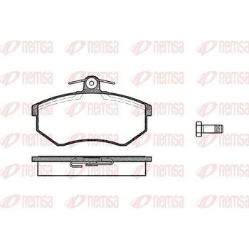Brzdová destička Sada brzdových destiček, kotoučová brzda REMSA 0134.00