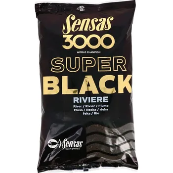 Nástraha Sensas 3000 Super Black River 1kg