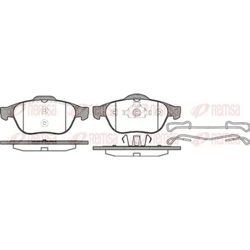 Brzdová destička Sada brzdových destiček, kotoučová brzda REMSA 0843.10