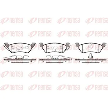 Brzdová destička Sada brzdových destiček, kotoučová brzda REMSA 0811.00
