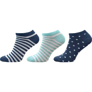 Dámské ponožky Dámské kotníkové ponožky NOVIA | multipack 3páry KM05 Velikost: 25-27 ( 38-41 )