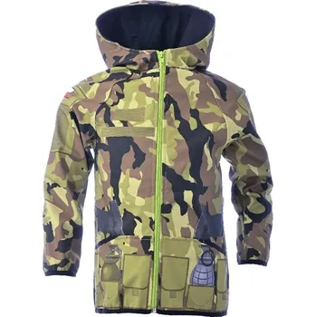 Chlapecká bunda Dětská softshellová bunda – Voják (Velikost bundy: 128)