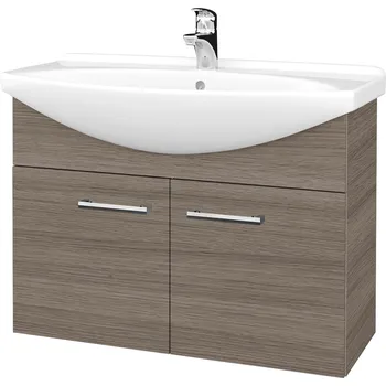 Koupelnový nábytek Dřevojas Koupelnová skříňka TAKE IT SZD2 85 - D03 Cafe / Úchytka T03 / D03 Cafe