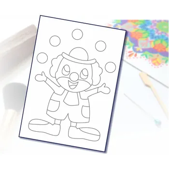 Radost v písku Šablona na pískování klaun Varianta: A5 (148 x 210 mm)