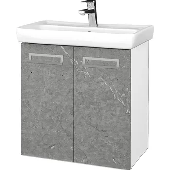 Koupelnový nábytek Dřevojas Koupelnová skříňka DOOR SZD2 60 - N01 Bílá lesk / Úchytka T39 / D20 Galaxy