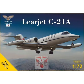 Plastikový model Sova models 1/72 C-21B jet utility aircraft (military version)