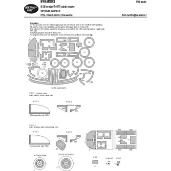 Plastikový model New Ware 1/48 Mask B-26 Invader BASIC (REV 03823)