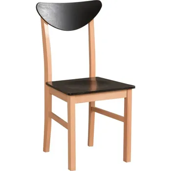 Jídelní židle Židle Leo 2 - Dřevo Moření židle:: Grafit, Moření sedáku:: Černá, Moření opěrky:: Grafit