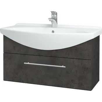 Koupelnový nábytek Dřevojas Koupelnová skříňka TAKE IT SZZ 85 - D16 Beton tmavý / Úchytka T02 / D16 Beton tmavý