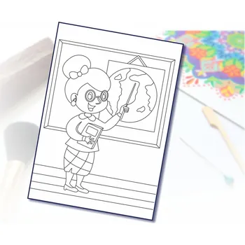 kreativní sada Radost v písku Šablona na pískování učitelka Varianta: A2 (420 x 594 mm)