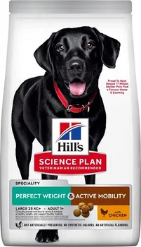 Krmivo pro psa Hill's Pet Nutrition Science Plan Canine Adult Large Perfect Weight and Active Mobility Chicken 12 kg