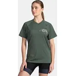 Dámské technické MTB triko Kilpi REMIDO-W velikost 46 tmavě zelená