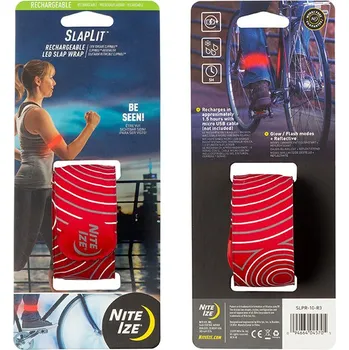 Svítilna Nite Ize světelný náramek s dobíjením SlapLit LED Slap Wrap Barva: Červená