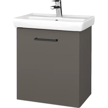 Koupelnový nábytek Dřevojas Koupelnová skříňka DOOR SZD 55 - N06 Lava / Úchytka T06 / N06 Lava / Levé