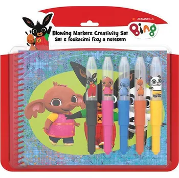 Hračka pro nejmenší Jiri Models Set s foukacími fixy a notesem Bing