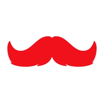 Samolepící dekorace SAMOLEPKA Knír 002 movember (10 - červená) NA AUTO, NÁLEPKA, FÓLIE, POLEP, TUNING, VLASTNÍ TEXT, TISK, AUTOSAMOLEPKY.cz, POLEPY, OBRÁZEK, LOGO, SAMOLEPKY