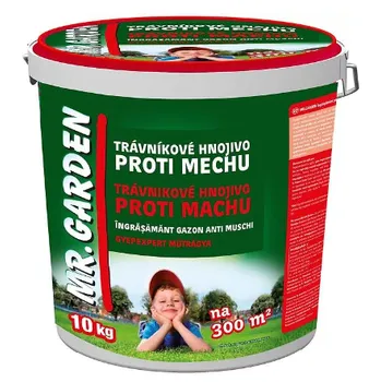 Hnojivo Mr.Garden Hnojivo trávníkové proti mechu 10kg kbelík