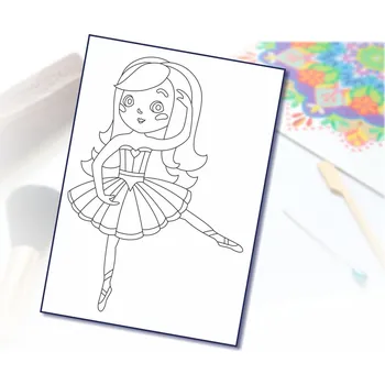 Radost v písku Šablona na pískování baletka Varianta: A4 (210 x 297 mm)