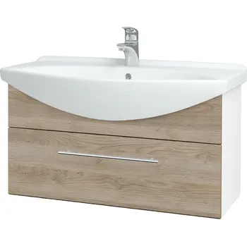 Koupelnový nábytek Dřevojas Koupelnová skříňka TAKE IT SZZ 85 - N01 Bílá lesk / Úchytka T02 / D17 Colorado