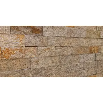 Obkladový kámen Rula béžová řezané pásky šíře: 10 cm