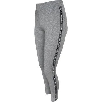 Dámské oblečení Miego Dámské bavněné fitness legíny - Love Barva: Šedá, Velikost: L/XL