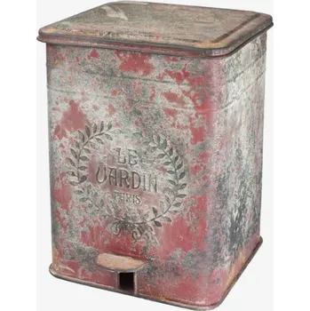 Odpadkový koš Odpadkový koš - červený antiq 3
