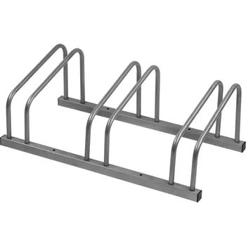 stojan na kolo stojan FORCE parkovací na 3 kola, ocel, stříbrný