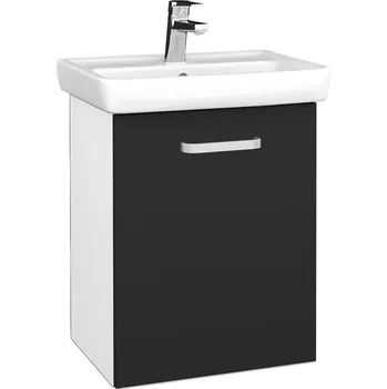 Koupelnový nábytek Dřevojas Koupelnová skříňka DOOR SZD 50 - N01 Bílá lesk / Úchytka T01 / N03 Graphite / Pravé