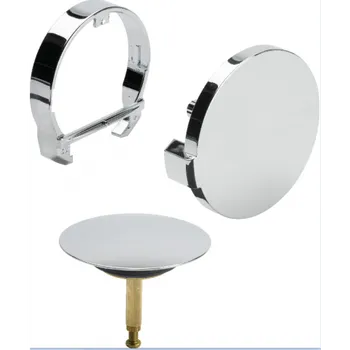 Instalatérský materiál Sifonový vybavovací set chrom MultiplexTrio MT5 (rozeta a zátka) mod. 6161.01 Viega 725 785