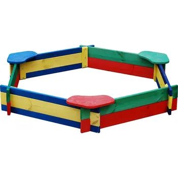 Pískoviště zahradní dřevěná dekorace dětské pískoviště 0212PSS andr